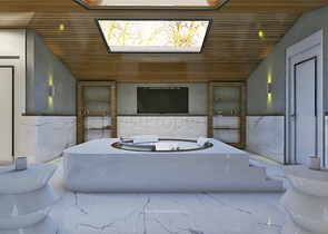 مجمع فلل 4 + 1 في منطقة ديشيميالتي-أنطاليا