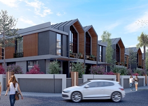 مجمع فلل 4 + 1 في منطقة ديشيميالتي-أنطاليا