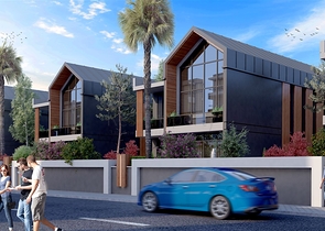 مجمع فلل 4 + 1 في منطقة ديشيميالتي-أنطاليا