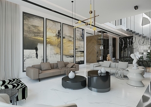 مجمع فلل 4 + 1 في منطقة ديشيميالتي-أنطاليا