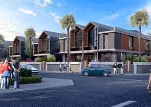 مجمع فلل 4 + 1 في منطقة ديشيميالتي-أنطاليا