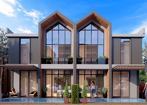 مجمع فلل 4 + 1 في منطقة ديشيميالتي-أنطاليا