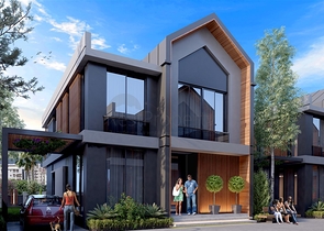 مجمع فلل 4 + 1 في منطقة ديشيميالتي-أنطاليا