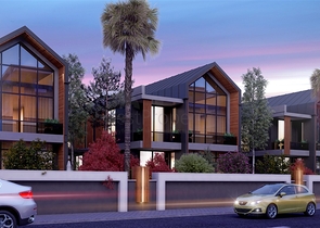 مجمع فلل 4 + 1 في منطقة ديشيميالتي-أنطاليا