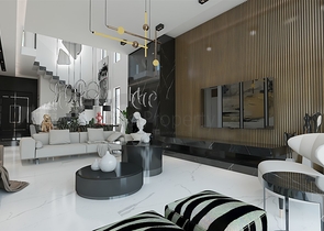 مجمع فلل 4 + 1 في منطقة ديشيميالتي-أنطاليا