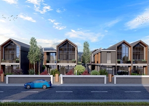 مجمع فلل 4 + 1 في منطقة ديشيميالتي-أنطاليا