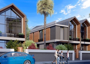 مجمع فلل 4 + 1 في منطقة ديشيميالتي-أنطاليا