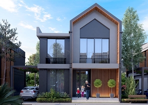 مجمع فلل 4 + 1 في منطقة ديشيميالتي-أنطاليا