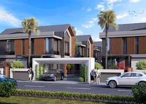 مجمع فلل 4 + 1 في منطقة ديشيميالتي-أنطاليا