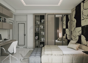 مجمع فلل 4 + 1 في منطقة ديشيميالتي-أنطاليا