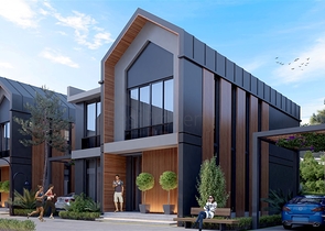 مجمع فلل 4 + 1 في منطقة ديشيميالتي-أنطاليا