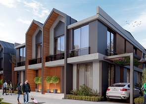 مجمع فلل 4 + 1 في منطقة ديشيميالتي-أنطاليا