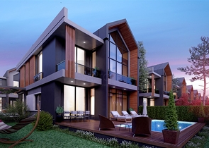 مجمع فلل 4 + 1 في منطقة ديشيميالتي-أنطاليا