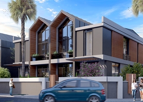 مجمع فلل 4 + 1 في منطقة ديشيميالتي-أنطاليا