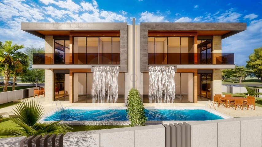 فيلا مريحة 4 + 1 في منطقة دوشيميالتي-أنطاليا 