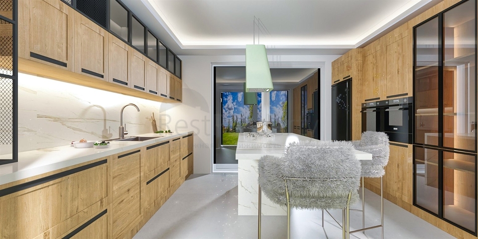 فيلا مريحة 4 + 1 في منطقة دوشيميالتي-أنطاليا 