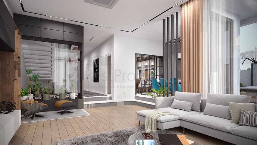 فيلا من ثلاثة طوابق 5+1 في دوشيميالتي-منطقة أنطاليا 