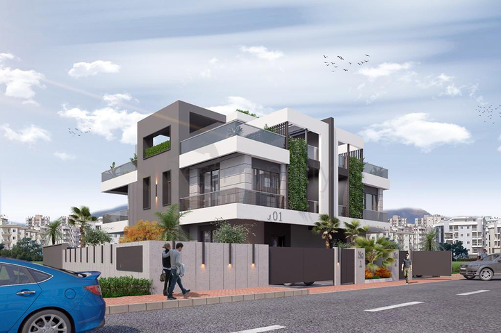 فيلا من ثلاثة طوابق 5+1 في دوشيميالتي-منطقة أنطاليا 