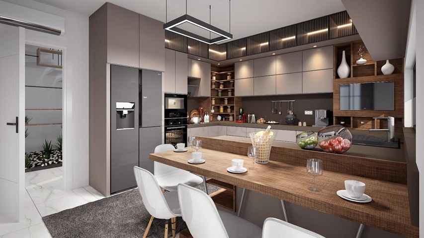 فيلا من ثلاثة طوابق 5+1 في دوشيميالتي-منطقة أنطاليا 