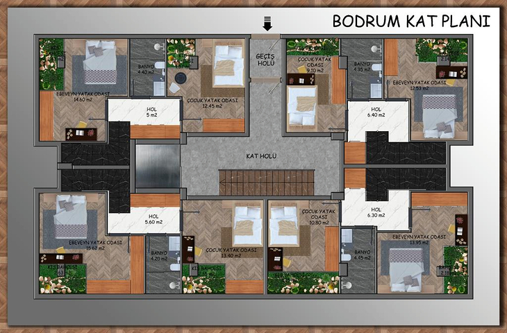 شقق 2+1 و 3+1 في منطقة إشلبهجة السكنية-أنطاليا