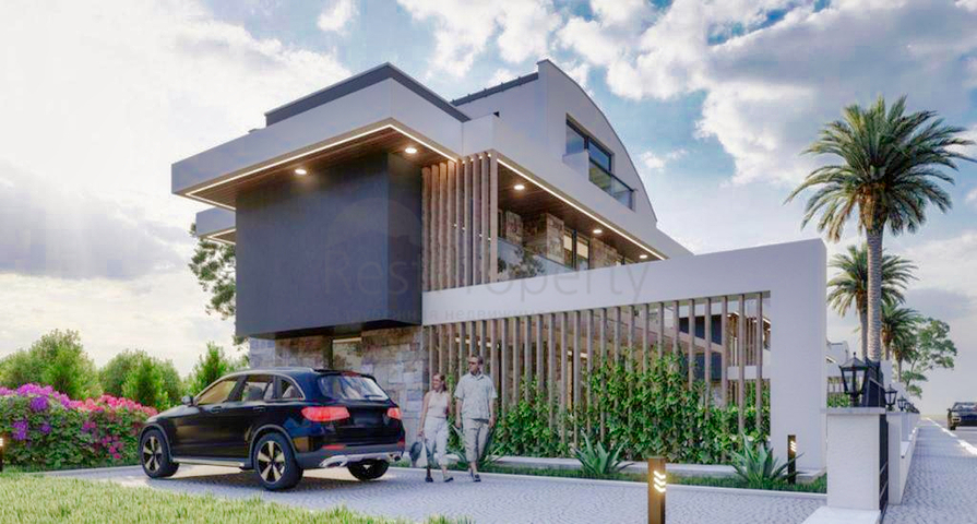 الفيلا تبعد 900 متر عن البحر و 600 متر عن بيليك