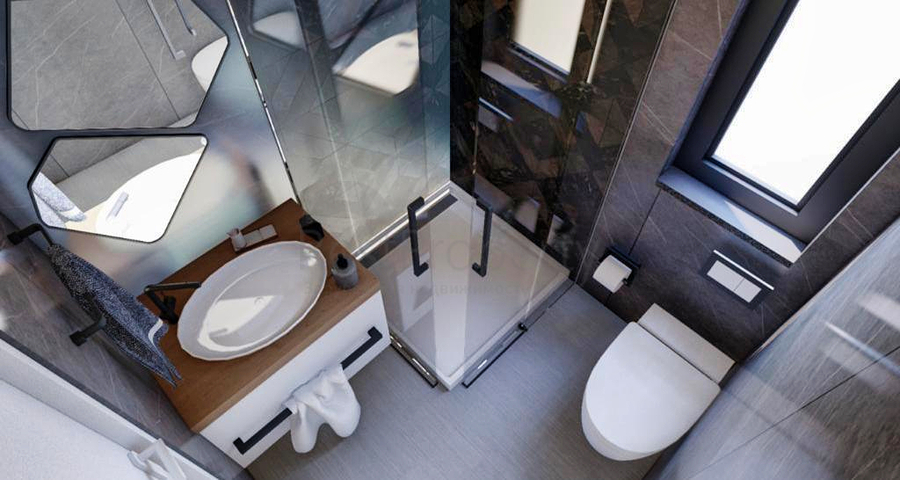 الفيلا تبعد 900 متر عن البحر و 600 متر عن بيليك