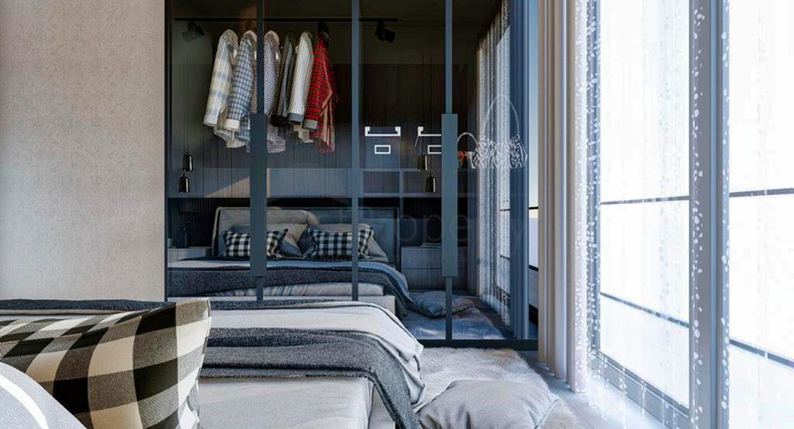 الفيلا تبعد 900 متر عن البحر و 600 متر عن بيليك