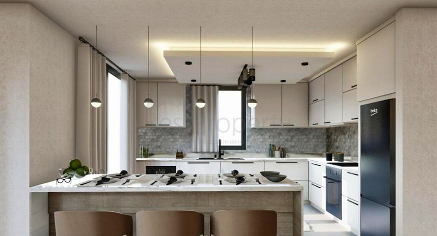 الفيلا تبعد 900 متر عن البحر و 600 متر عن بيليك