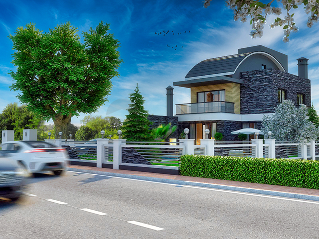 فيلا 5 + 1 بحمام سباحة في منطقة بيليك أنطاليا