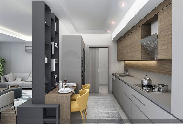 شقق 2+1 و 4+1 و 5+1 في وسط مدينة أنطاليا 