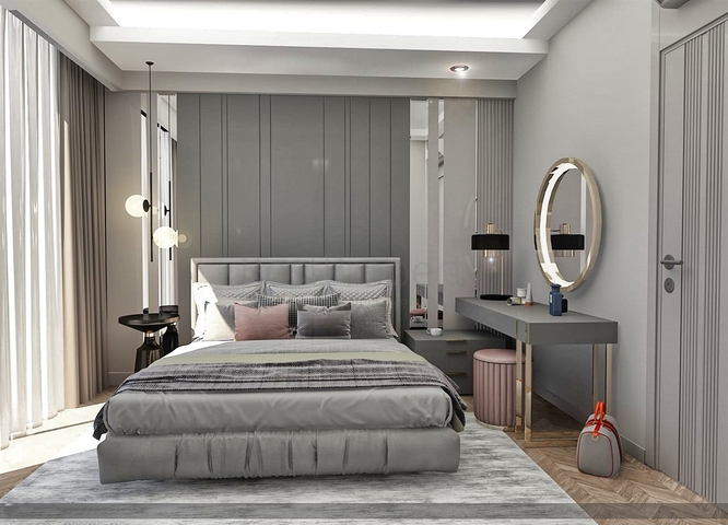 شقق 2+1 و 4+1 و 5+1 في وسط مدينة أنطاليا 