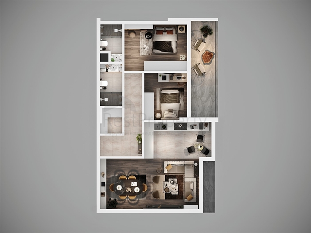 مشروع استثماري قيد الإنشاء في منطقة ألتينتاس-أنطاليا 