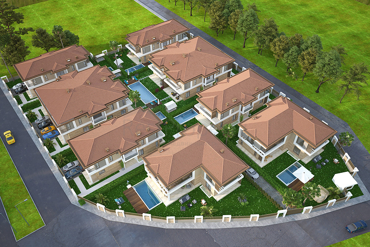 فيلات في منطقة دوشيميالتي المرموقة-أنطاليا  فيلات في منطقة دوشيميالتي المرموقة-أنطاليا