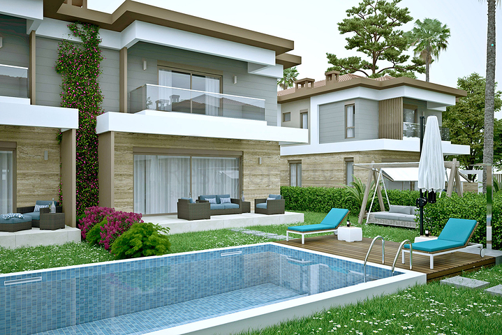 فيلات في منطقة دوشيميالتي المرموقة-أنطاليا  فيلات في منطقة دوشيميالتي المرموقة-أنطاليا