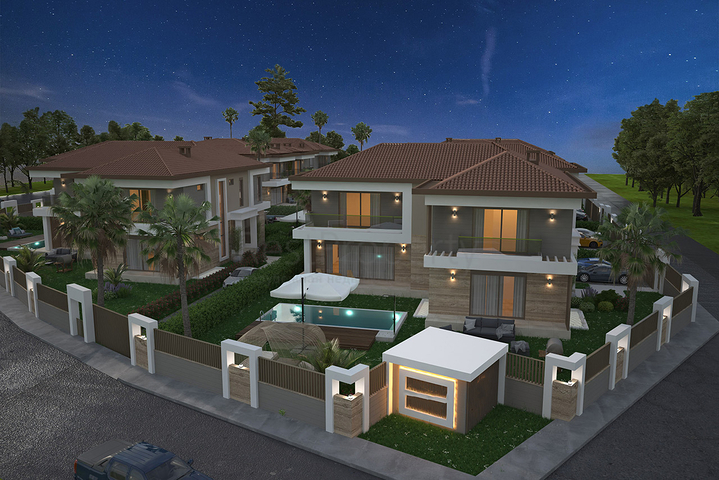 فيلات في منطقة دوشيميالتي المرموقة-أنطاليا  فيلات في منطقة دوشيميالتي المرموقة-أنطاليا