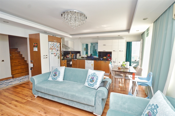 شقة دوبلكس 3 + 1 في حي ليمان - أنطاليا 