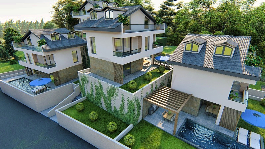 فيلا 4+1 قيد الإنشاء في منطقة فتحية 