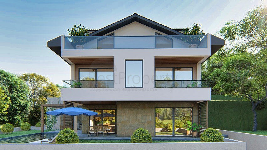 فيلا 4+1 قيد الإنشاء في منطقة فتحية 