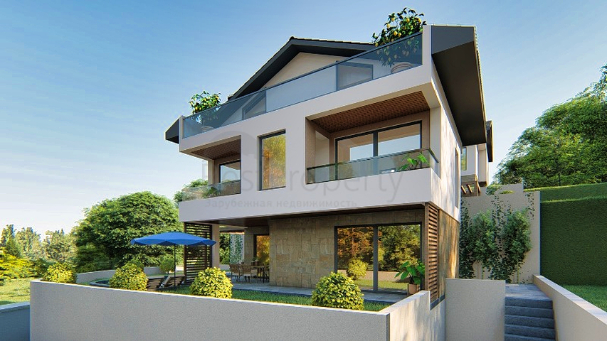 فيلا 4+1 قيد الإنشاء في منطقة فتحية 