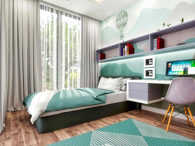 فلل في المجمع ، تخطيط 4 + 1 في منطقة دوشيميالتي-أنطاليا 