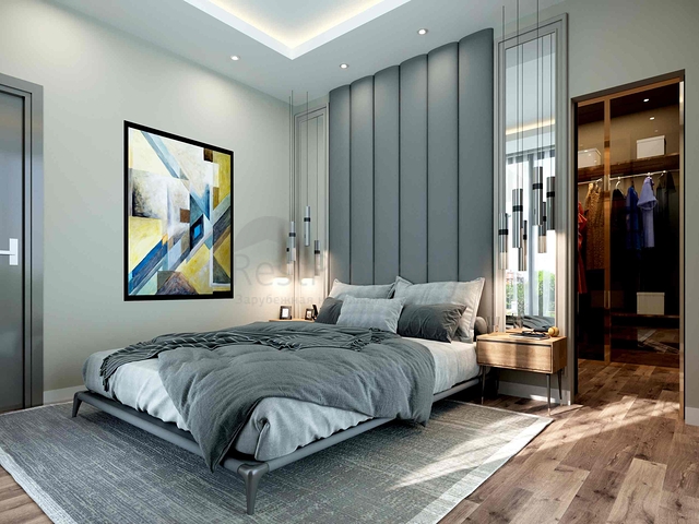 فلل في المجمع ، تخطيط 4 + 1 في منطقة دوشيميالتي-أنطاليا 