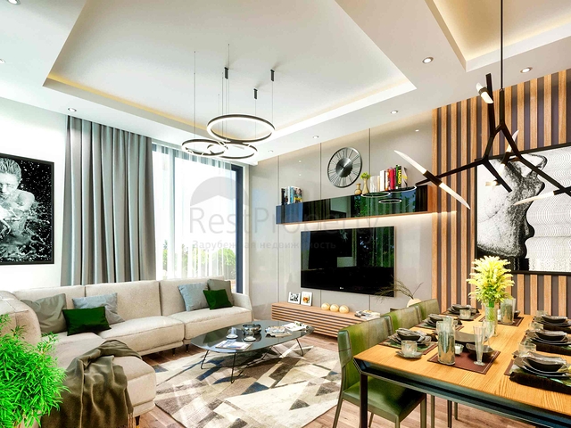 فلل في المجمع ، تخطيط 4 + 1 في منطقة دوشيميالتي-أنطاليا 