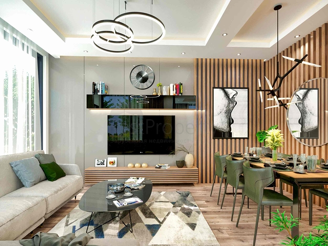 فلل في المجمع ، تخطيط 4 + 1 في منطقة دوشيميالتي-أنطاليا 