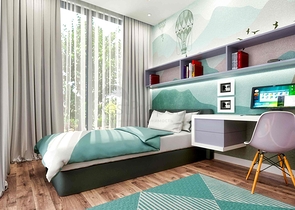 فلل في المجمع ، تخطيط 4 + 1 في منطقة دوشيميالتي-أنطاليا 