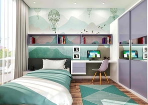 فلل في المجمع ، تخطيط 4 + 1 في منطقة دوشيميالتي-أنطاليا 