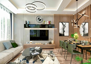 فلل في المجمع ، تخطيط 4 + 1 في منطقة دوشيميالتي-أنطاليا 