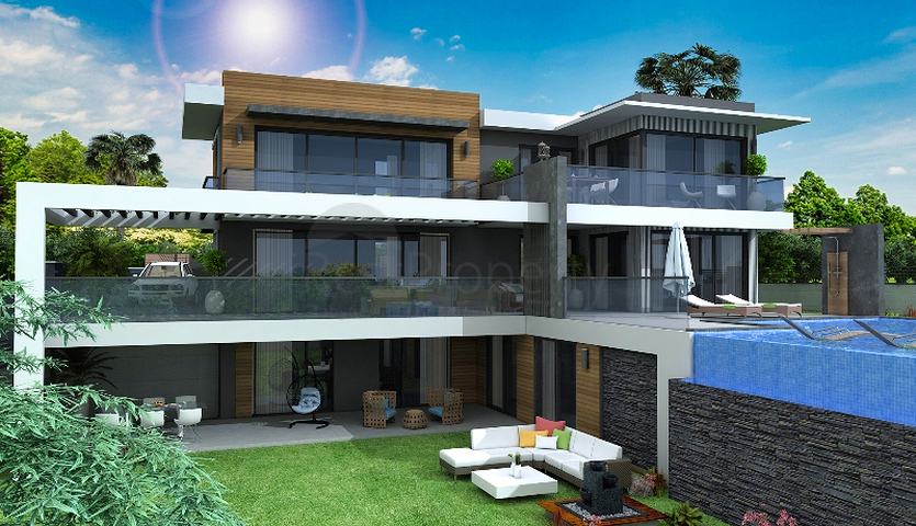 فيلا جديدة 4 + 1 في منطقة فتحية 