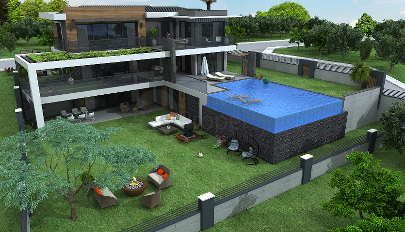 فيلا جديدة 4 + 1 في منطقة فتحية 