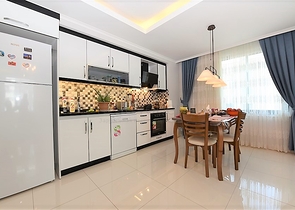 دوبلكس فاخرة ضمن مجمع حديث - قريبة من البحر / مهموتلار / الانيا 