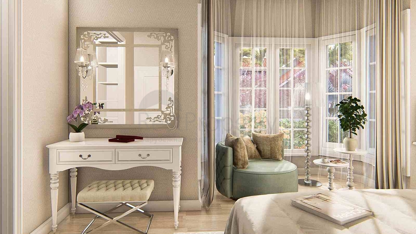 فيلا جديدة 4 + 1 في دوشيمالتي-منطقة أنطاليا 